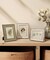 5x7 Picture Frame White Green Gold Set of 3, Vintage Antique Retro Photo Frame Desk(White&Green)7"L x 5"W